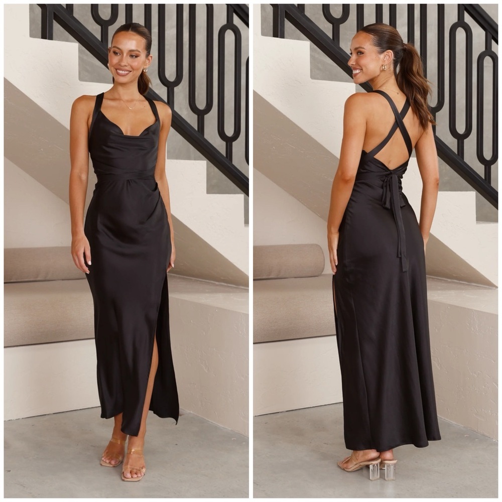 Billy J Zendaya Maxi Dress- Black 6